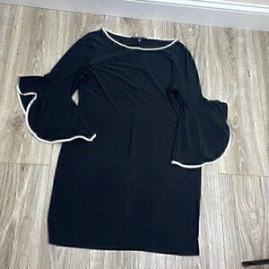 Nik and Nash black pull on sheath dress size MP